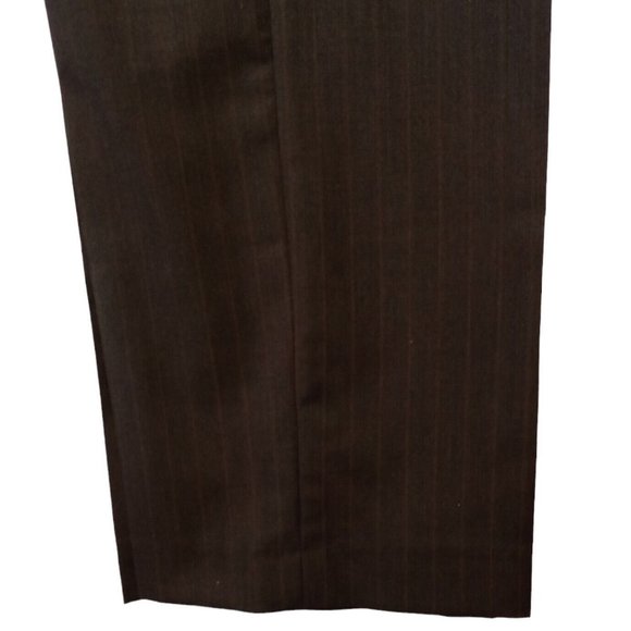 Banana Republic Trousers Dress Pants 35 x 31 Black/Faint stripe Wool Blend VGC - Picture 4 of 12